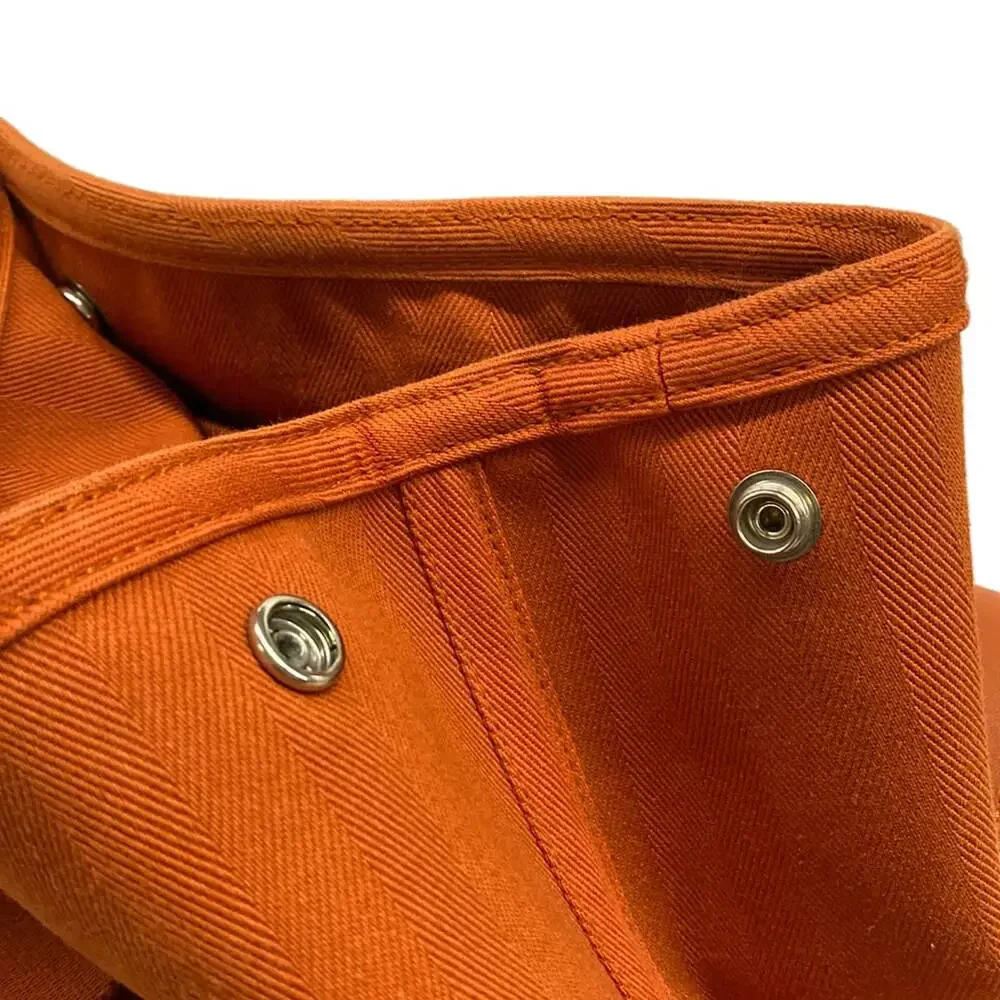 Hermès Valparaiso MM Handbag Toile chevron Leather